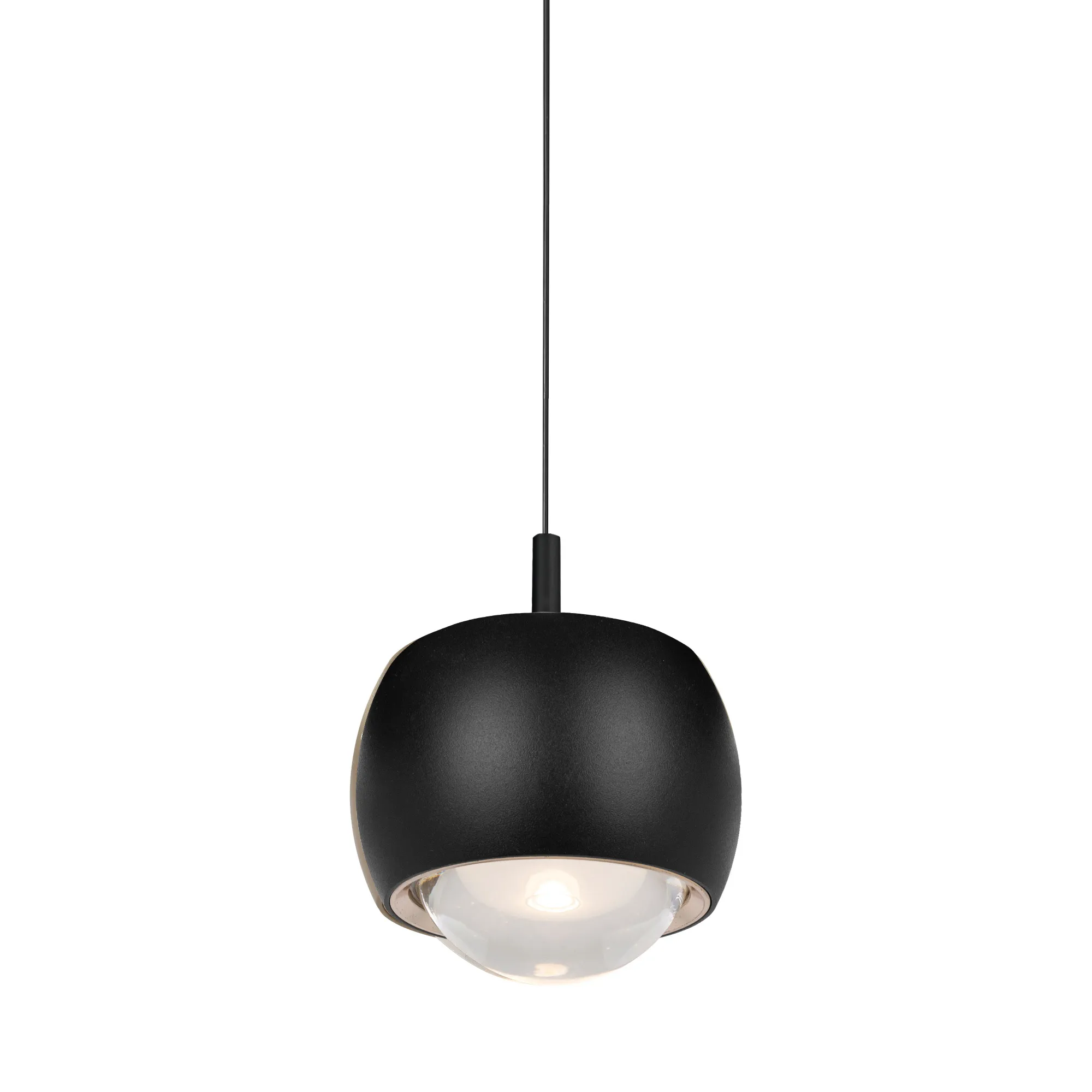 Roller Rise And Fall Pendant 12W LED Black M8406  Mantra Roller